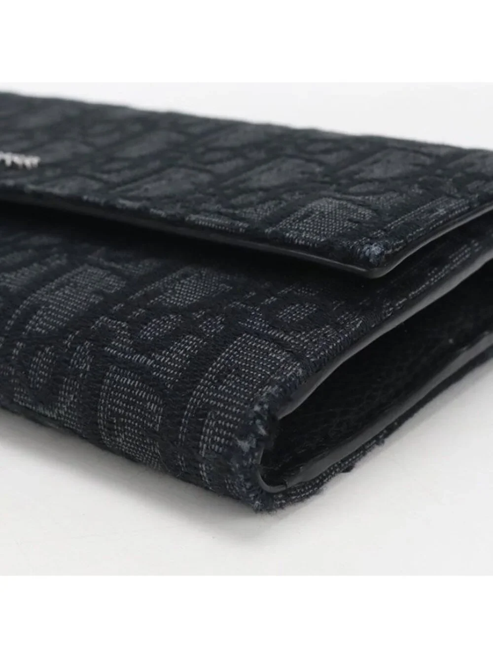 Dior Long Flap Wallet Oblique Bifold Jacquard